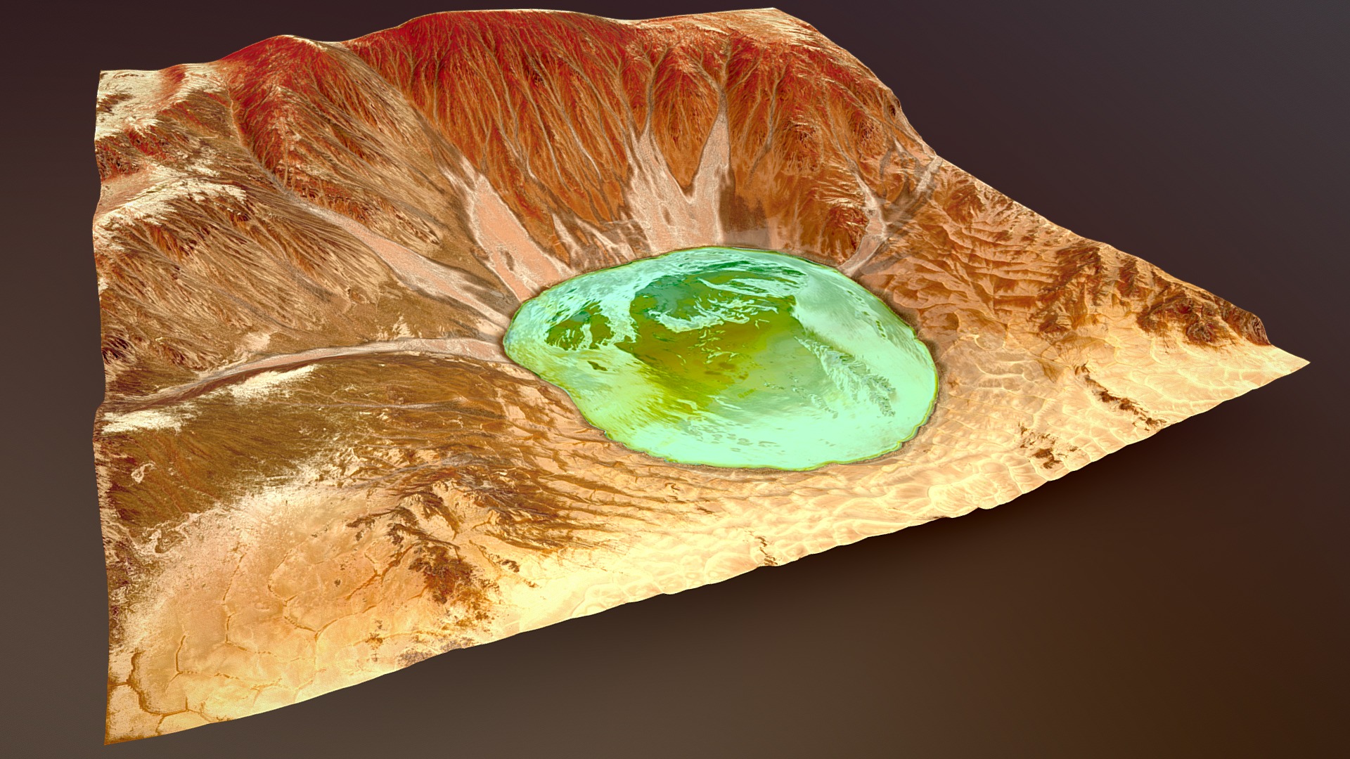 3D model Dune Mountain Lake - This is a 3D model of the Dune Mountain Lake. The 3D model is about a close-up of an eye.