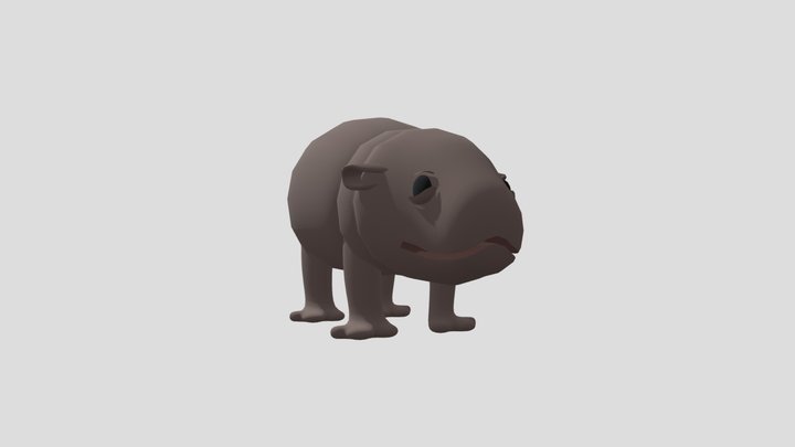 Moo Deng 3D Model
