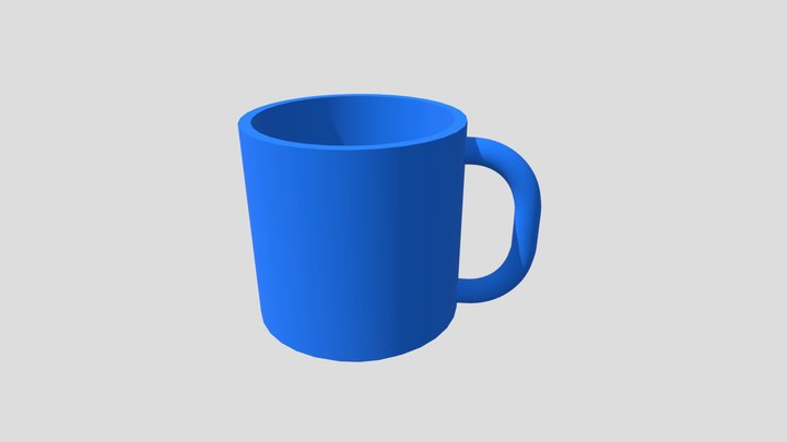 Empty Cup Model 3D Model