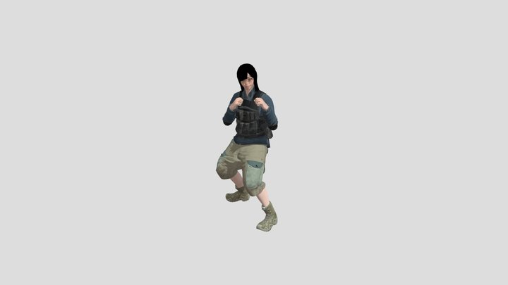 Body Jab Cross 3D Model