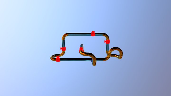 Tuberias Simples 3D Model