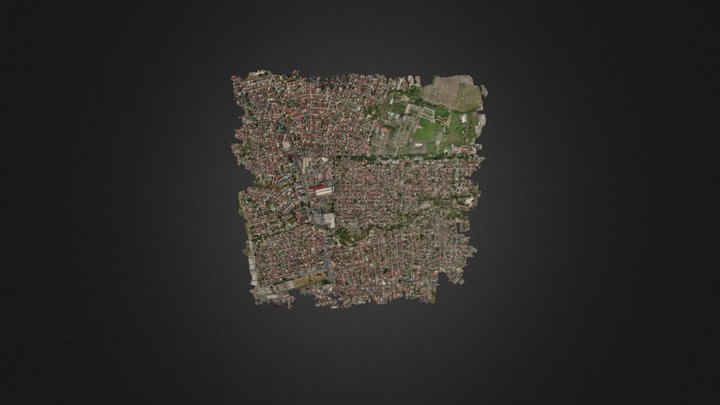 Suburban City Central Business District 3D Model