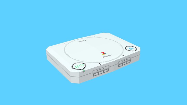 Playstation 1 console 3D model