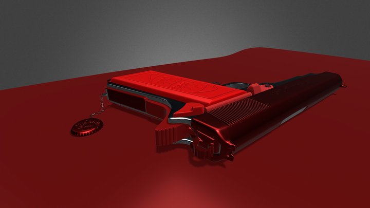 M1911 Nuka-Cola EDITION 3D Model