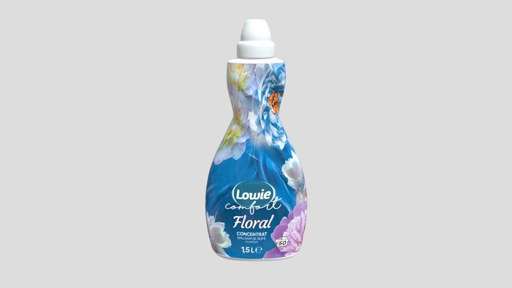 1900ml Lowie Albastru 3D Model