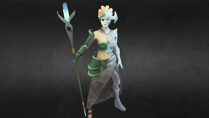 Exiled Sorceress 3D Model