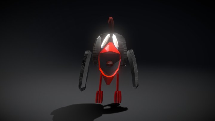tall chicken chicken gun 3D Model