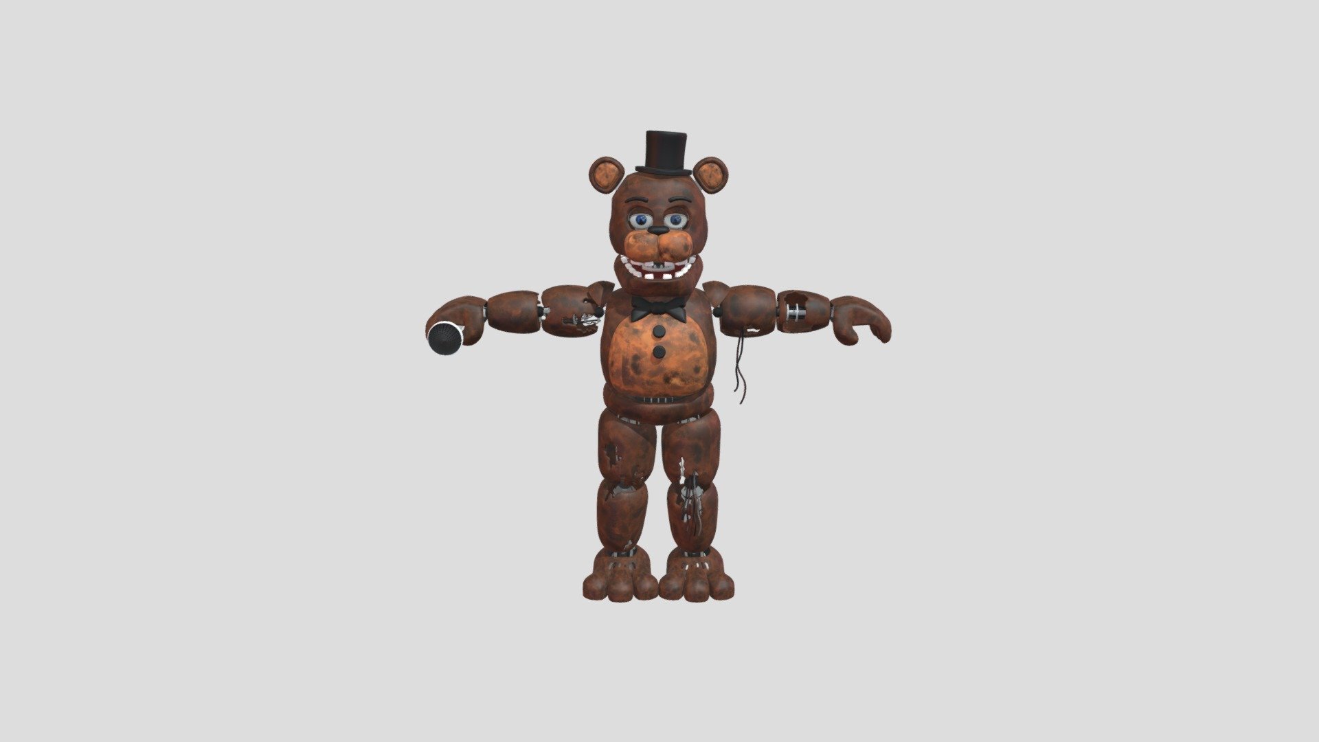 Withered Freddy By Thudner (Blender version)
