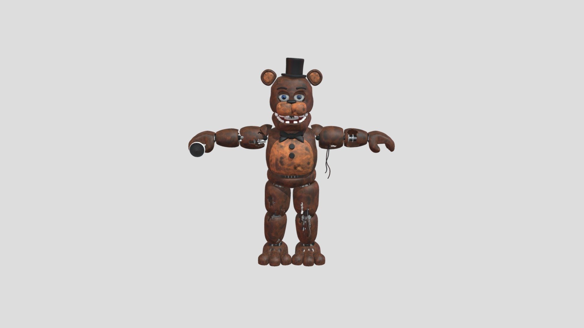 Withered Freddy By Thudner (Blender version) - Download Free 3D model