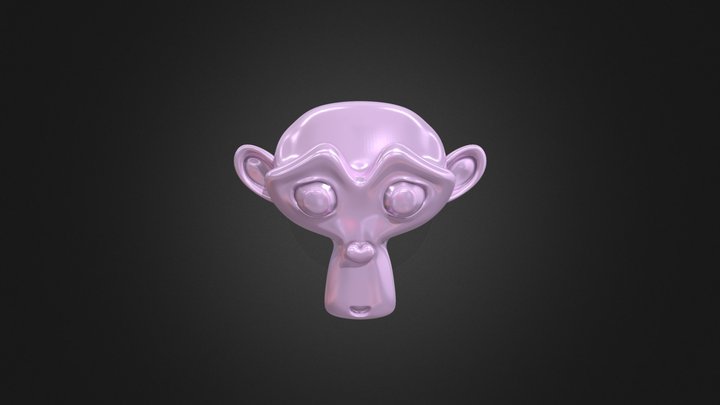 Pink Monkey 3D Model