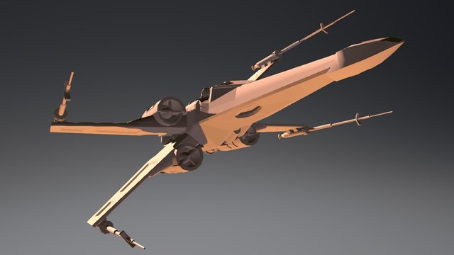 T65 X-Wing 3D Model