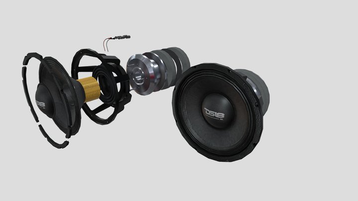 speakers sound system ds18 speaker 3D Model