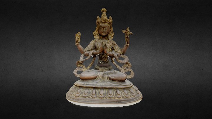 Shiva Statue 3D Model