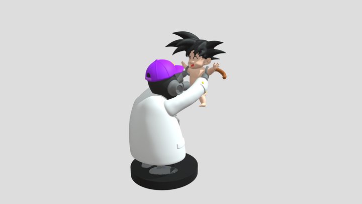 DragonBall Online Goku SSJ3 - Download Free 3D model by Nemix (@nemix)  [a19df8f]