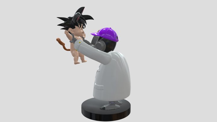 goku baby tori-bot 3D Model