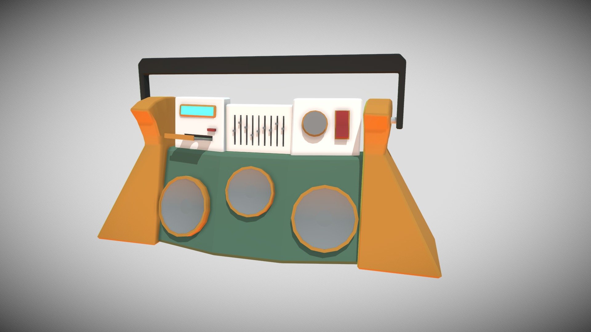 Boombox Update 2 - Download Free 3D model by geoffryb [dc47228] - Sketchfab