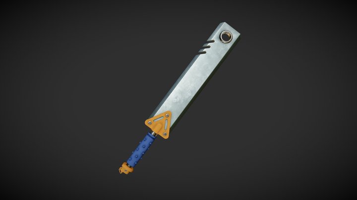 Futuristic Sword 3D Model