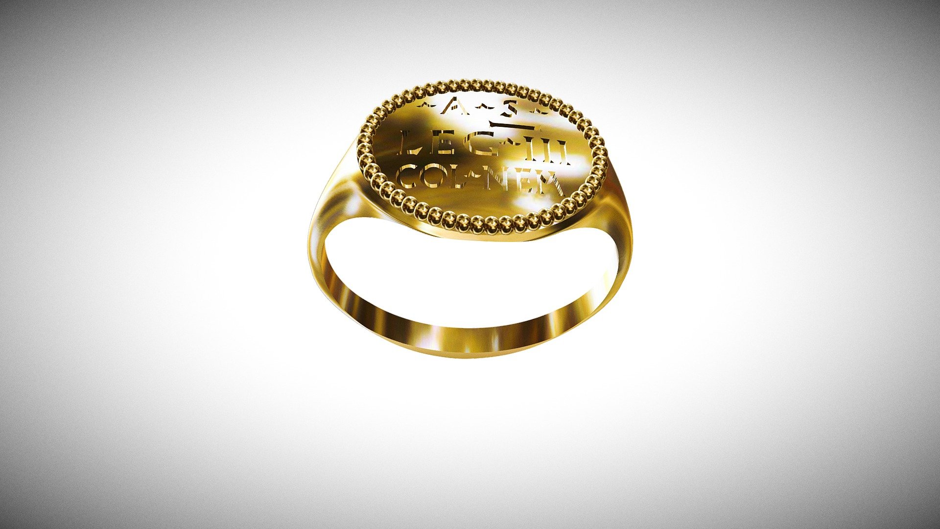 Roman Legion Officer Ring - Buy Royalty Free 3D model by plasmeo3d ...