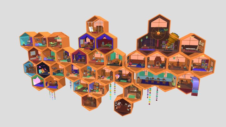 Bee Homes Show 3D Model