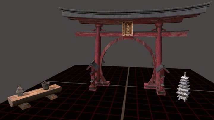DAE 5 Finished props - Grandma's House 3D Model