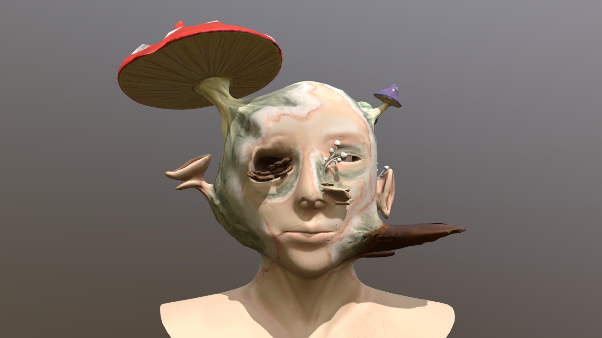 MushroomHead - 3D model by PearBoi [dc48082] - Sketchfab