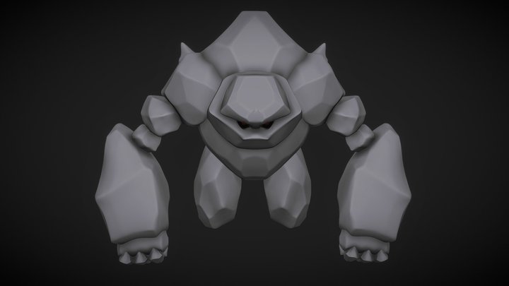 Golem, Sculpt January 2018 day 4 3D Model