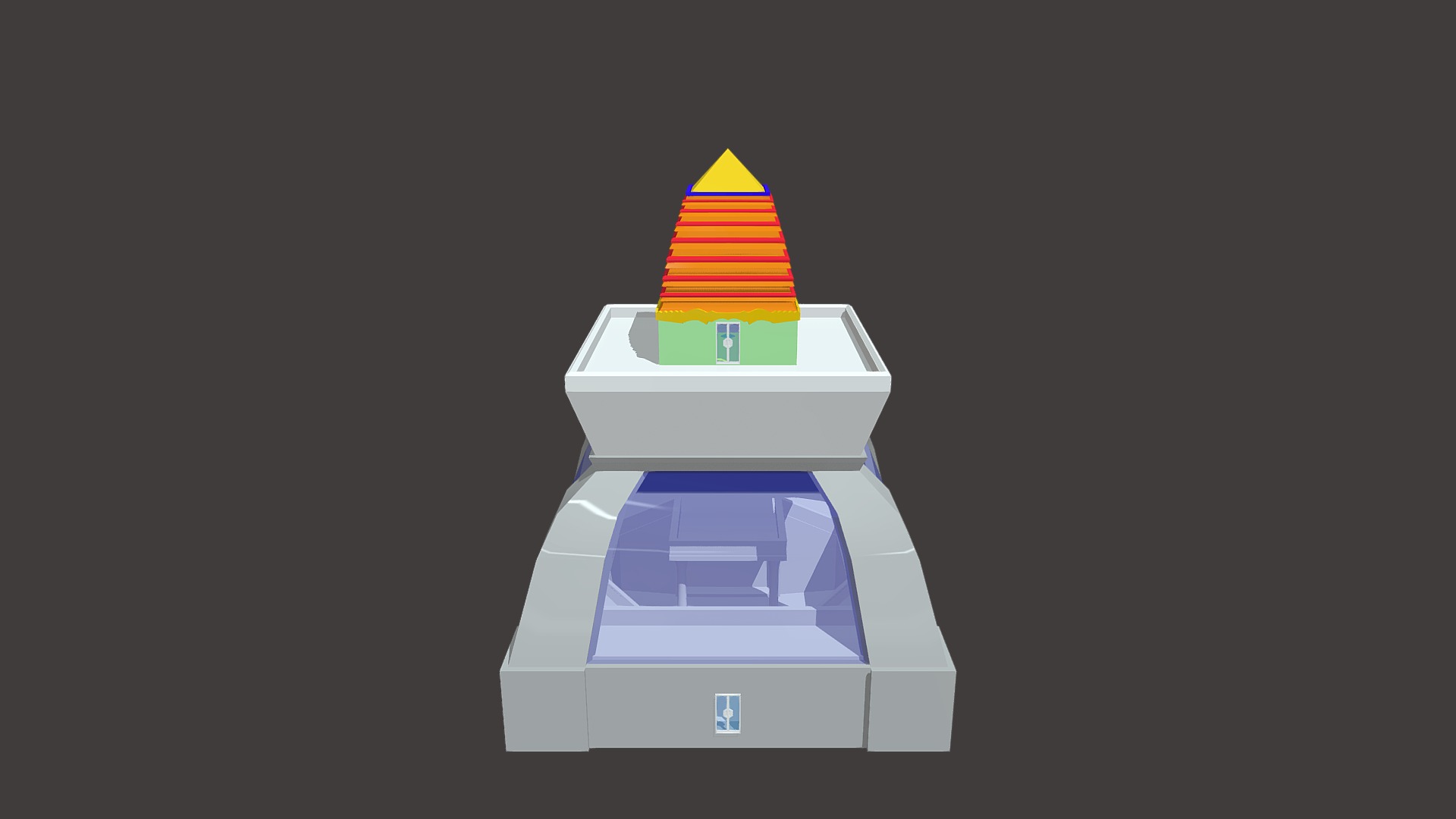 Piramide House - 3d Model By Ddsmokey [dc48ea6] - Sketchfab