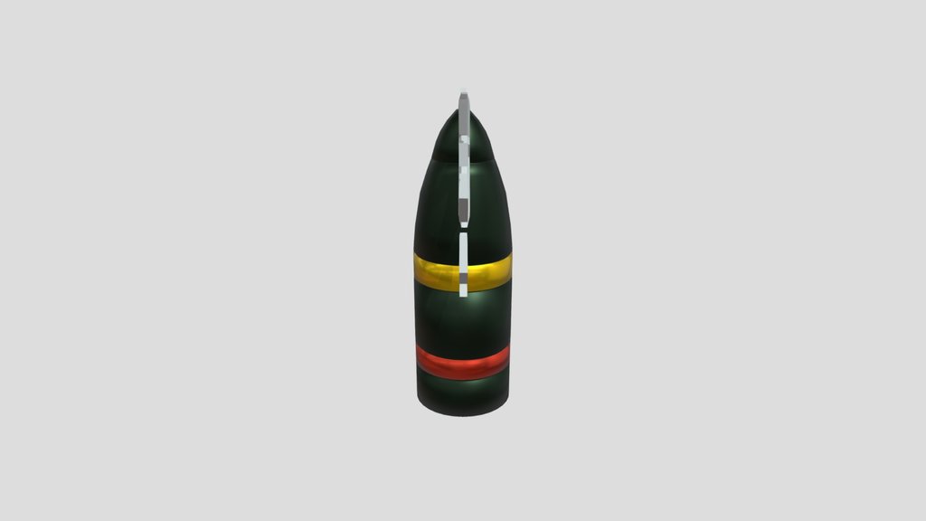 War Thunder APBC Round Low-Poly