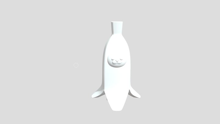 Gato Banana print in place 3D Model