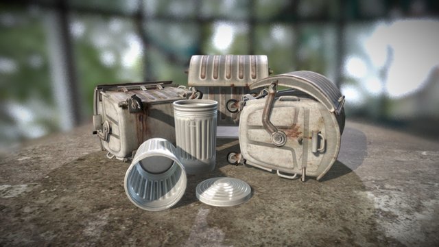 Dumpsters Pack 3D Model