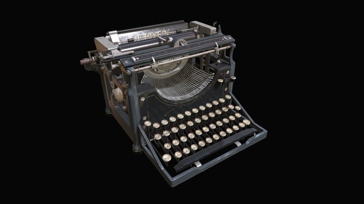 Lowpoly Typewriter for Violet Evergarden 3D Model