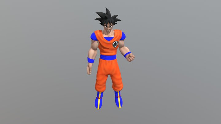 Goku Posed 3D Model