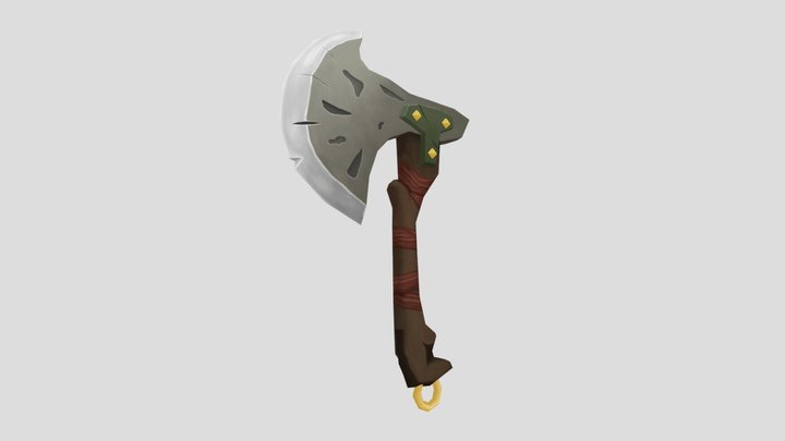 Battle Axe 3D Model