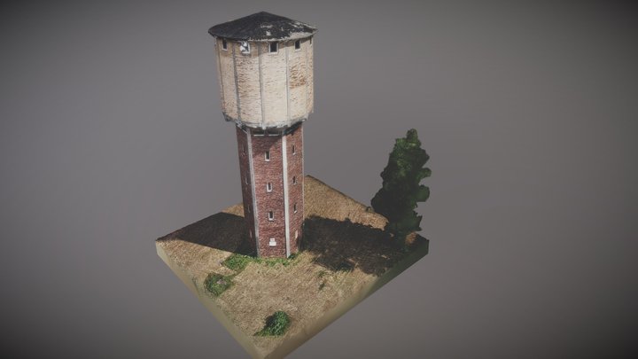 wieża ciśnień w Skopaniu 3D Model