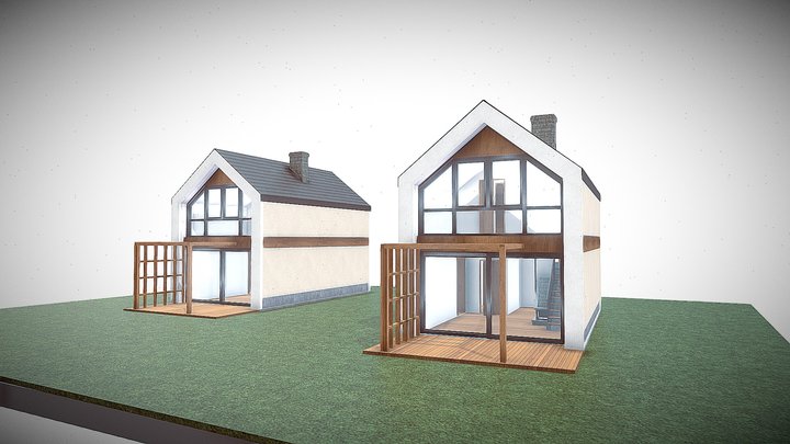 domki po korekcie 2 3D Model