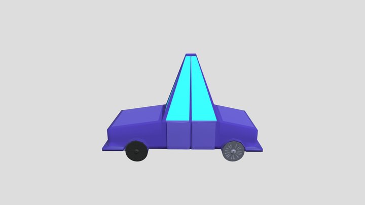 Blue Car 3D Model