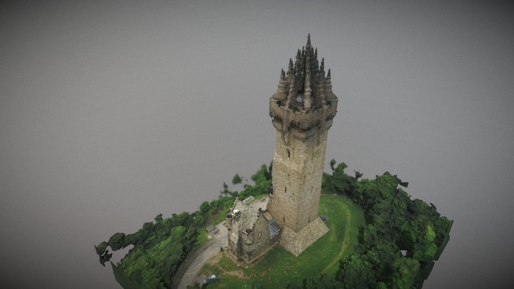 Wallace Monument, Scotland (Version 1) 3D Model