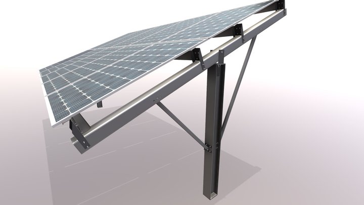 panel solar 3D Model