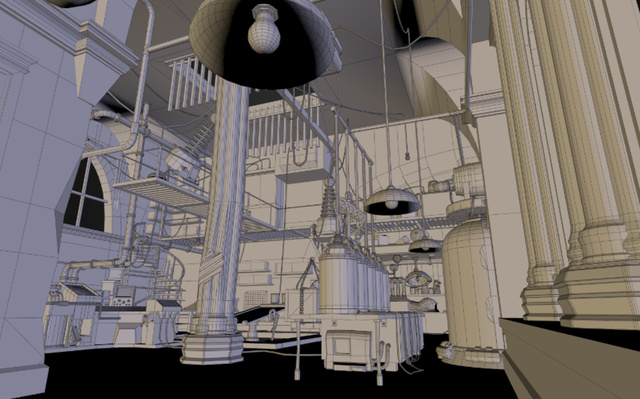 Modeling interior tower 3D Model