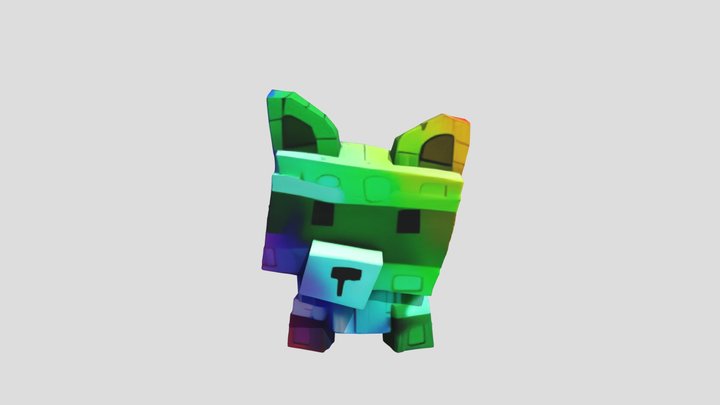 Raccoon Rainbow (Grow A Garden) 3D Model