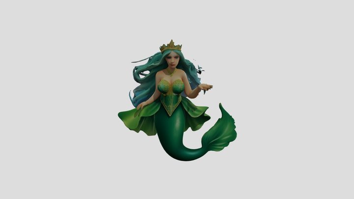 Forest Mermaid 3D Model