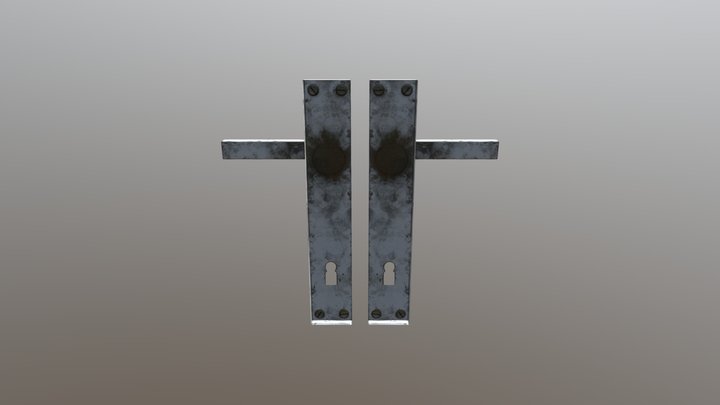 Rusty Door Handles 3D Model