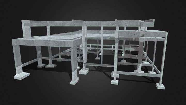 Projeto Estrutural - Residência Tadario K. 3D Model