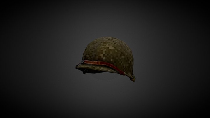 US Army Helmet 3D Model