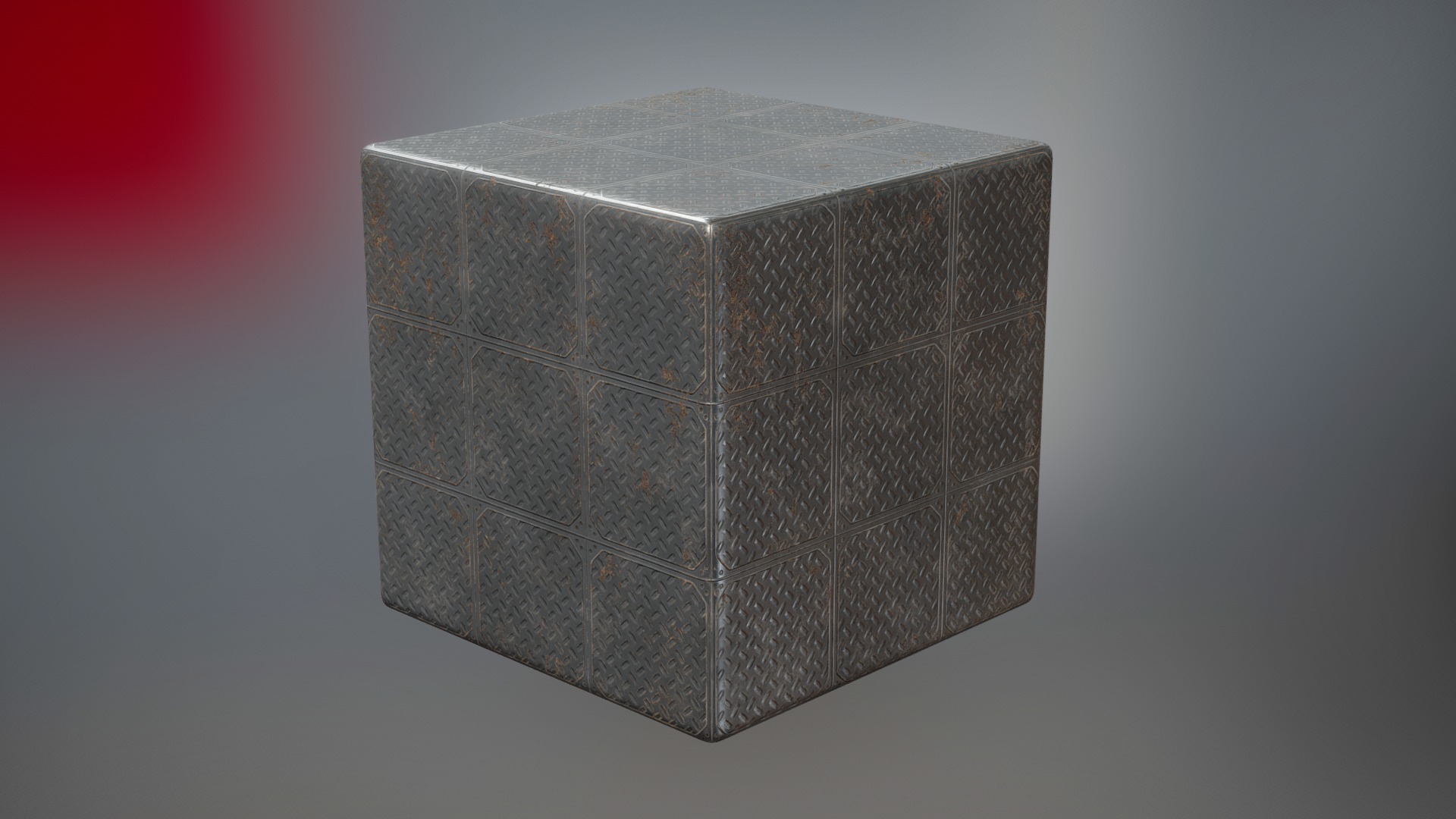3D model Metal Plate Texture - This is a 3D model of the Metal Plate Texture. The 3D model is about a metal object with a hole in it.