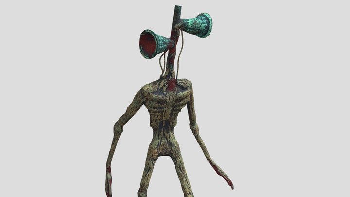 Siren Head Cyleak Texture 3D Model