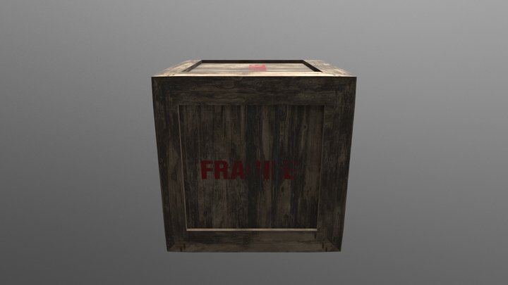 Crate 3D Model