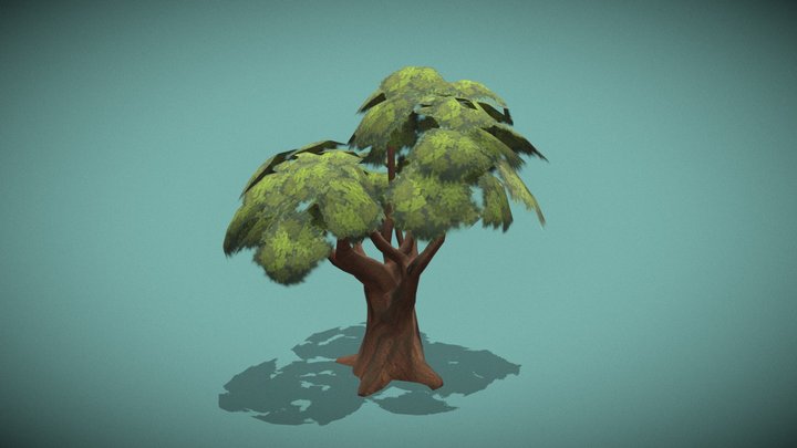Low poly 3D tree 3D Model
