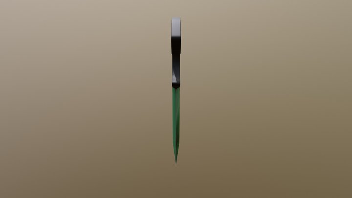 Shadow Daggers Diopside (Polished Diopside Fase) 3D Model