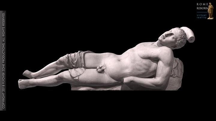 3D rendering of Niobid male (5th century group)